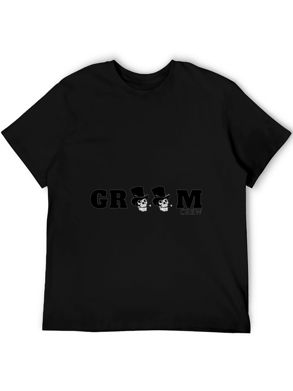 Groom Crew Skull Graphic T-Shirt