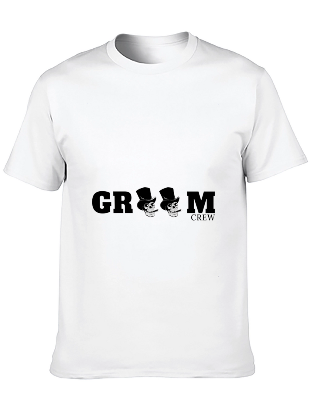 Groom Crew Skull Graphic T-Shirt