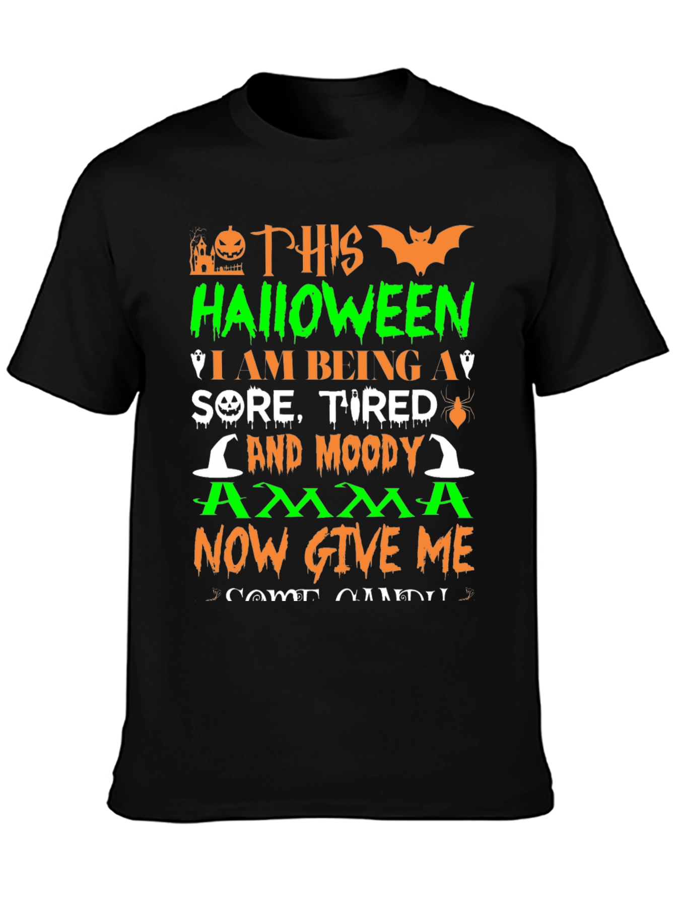 Halloween Sore Tired Moody T-Shirt
