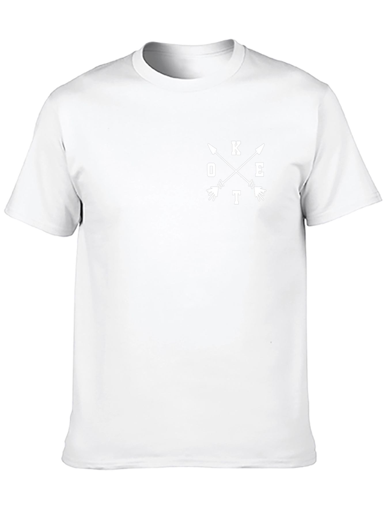 Mens Arrow Graphic Tee - Casual Cotton Blend Top