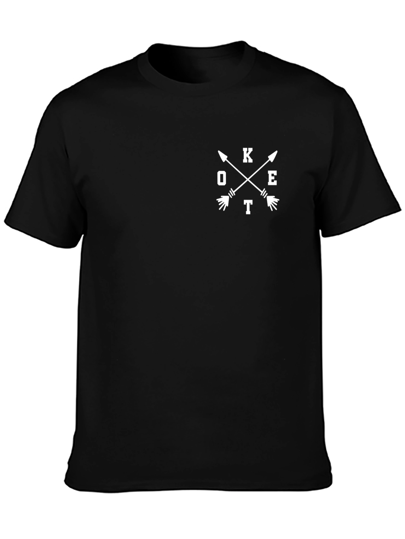Mens Arrow Graphic Tee - Casual Cotton Blend Top