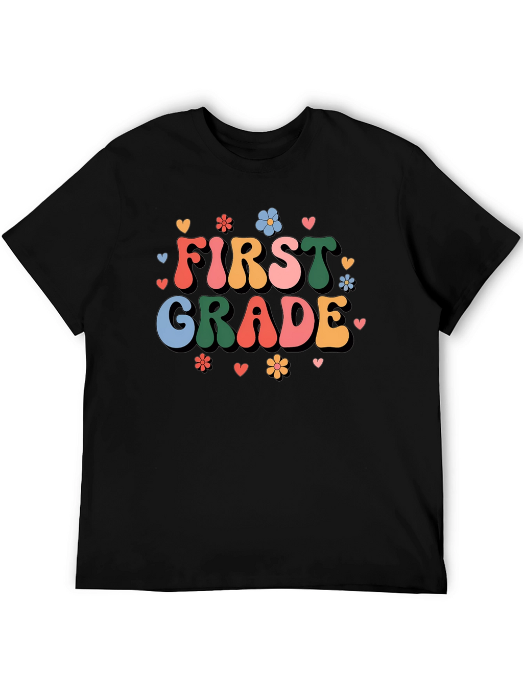 First Grade Teacher Retro Style Graphic Tee