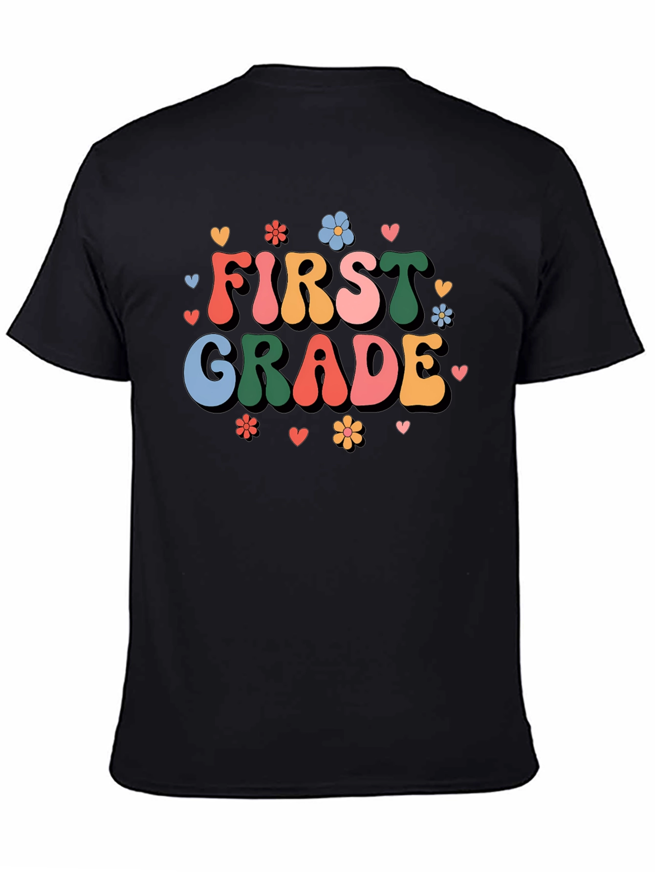 First Grade Teacher Retro Style Graphic Tee
