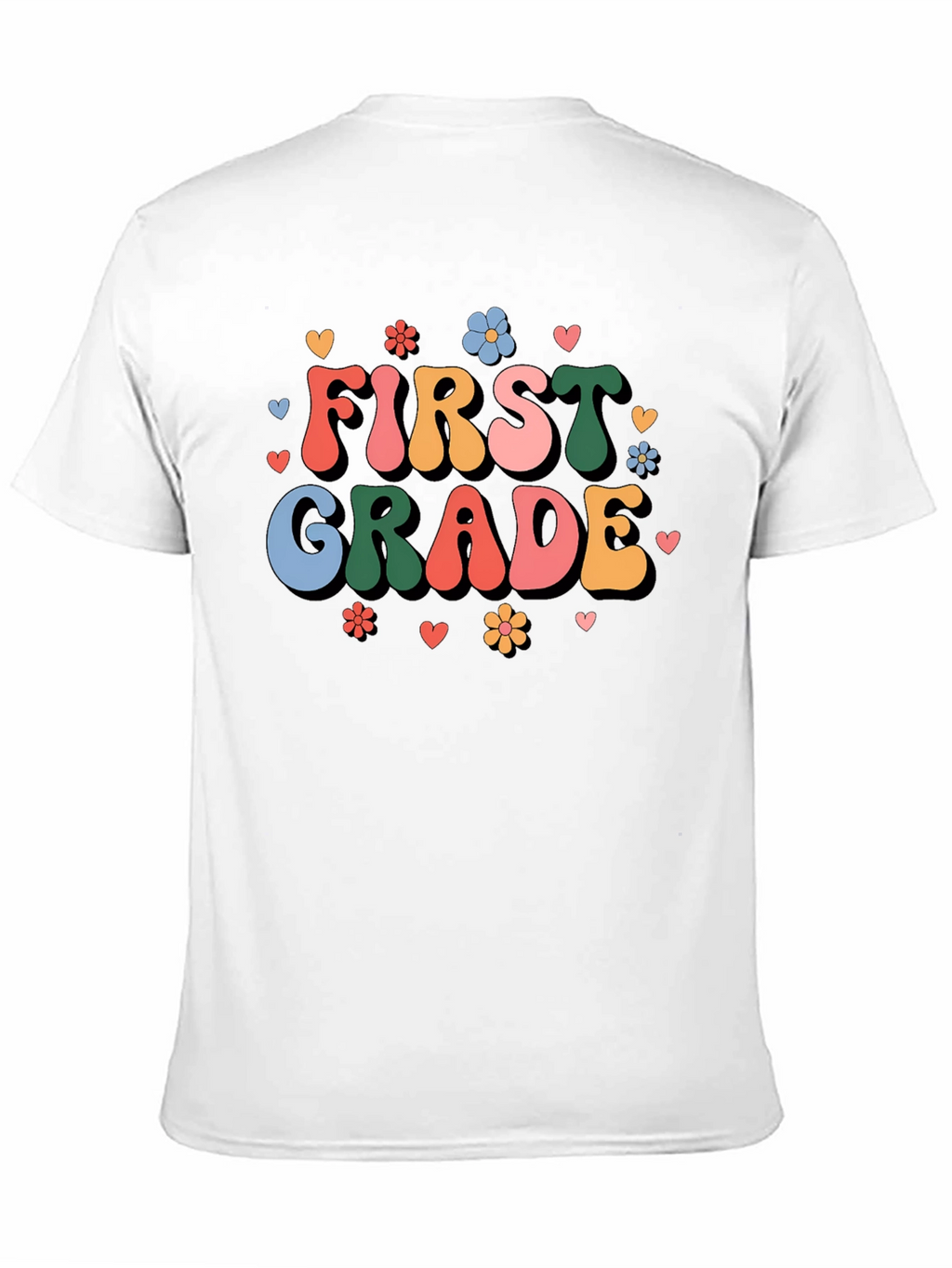 First Grade Teacher Retro Style Graphic Tee