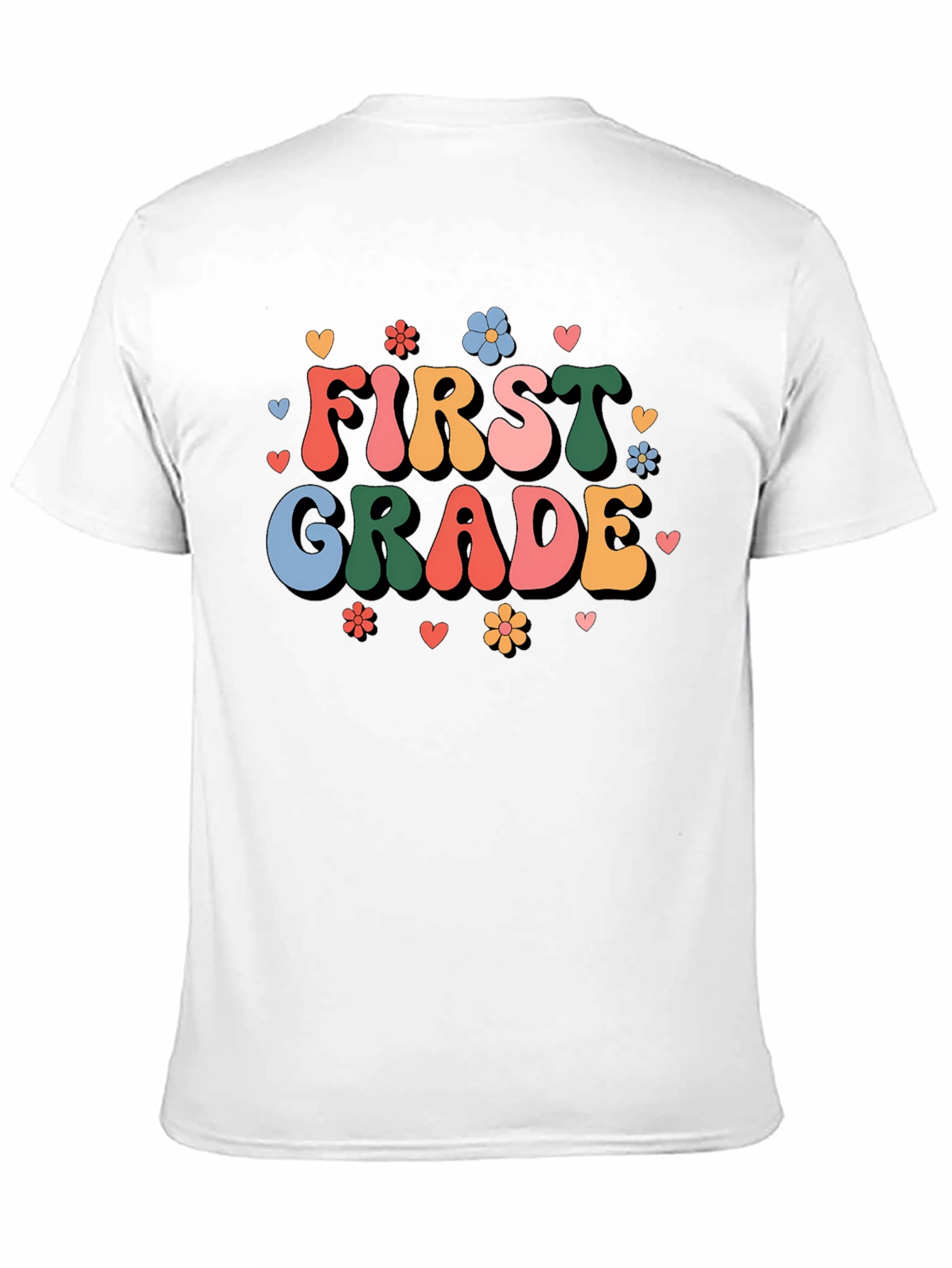 First Grade Teacher Retro Style Graphic Tee
