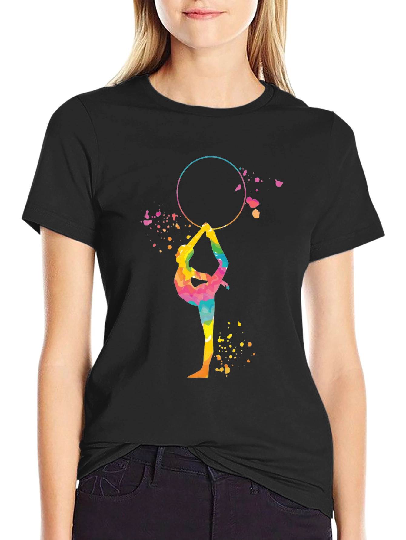 Gymnast Rainbow T-Shirt - Athletic Design