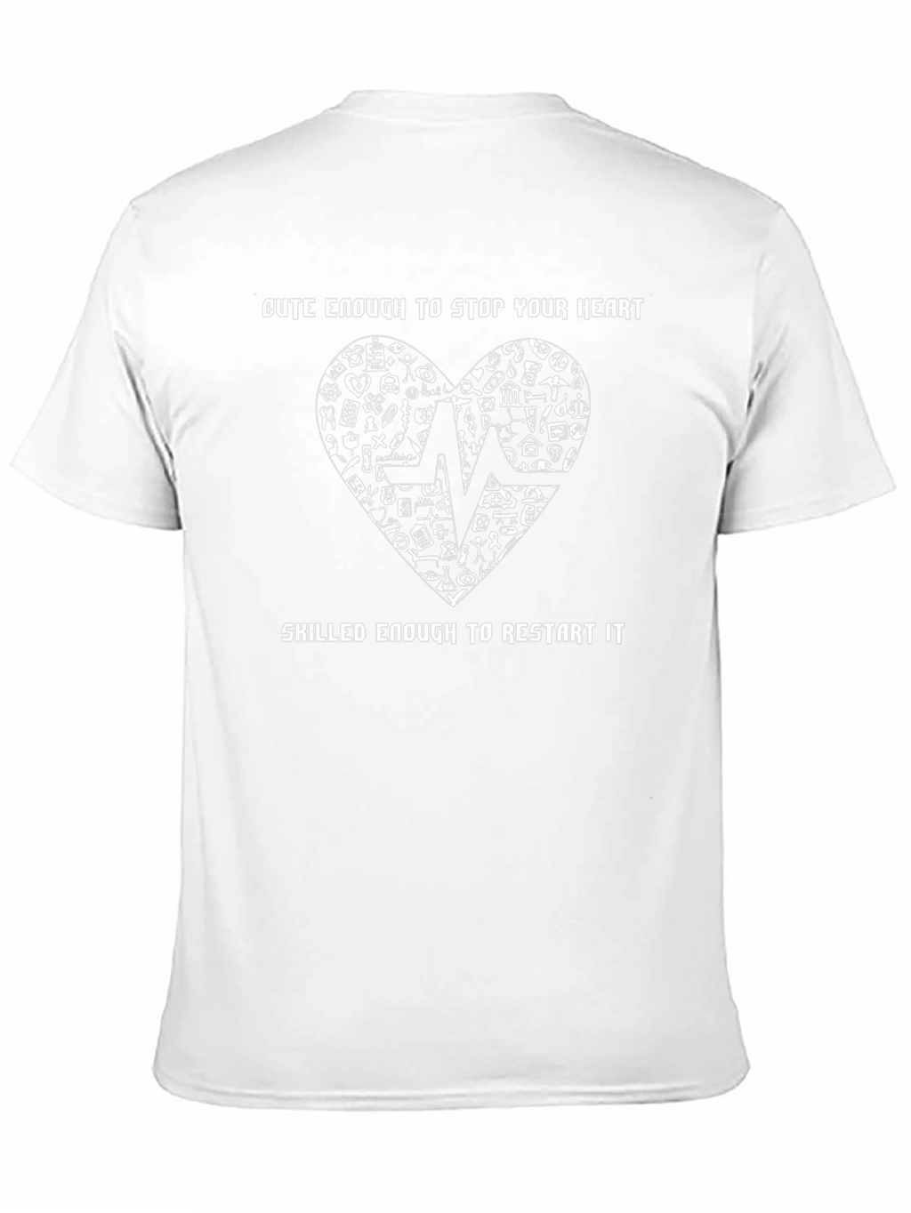 Cute Enough to Stop Your Heart - Black T-Shirt