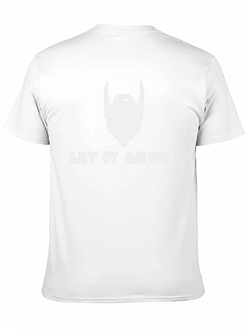 Let It Grow Beard Graphic Tee - Black