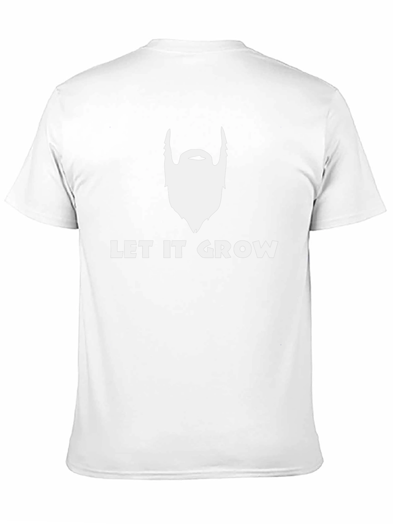 Let It Grow Beard Graphic Tee - Black