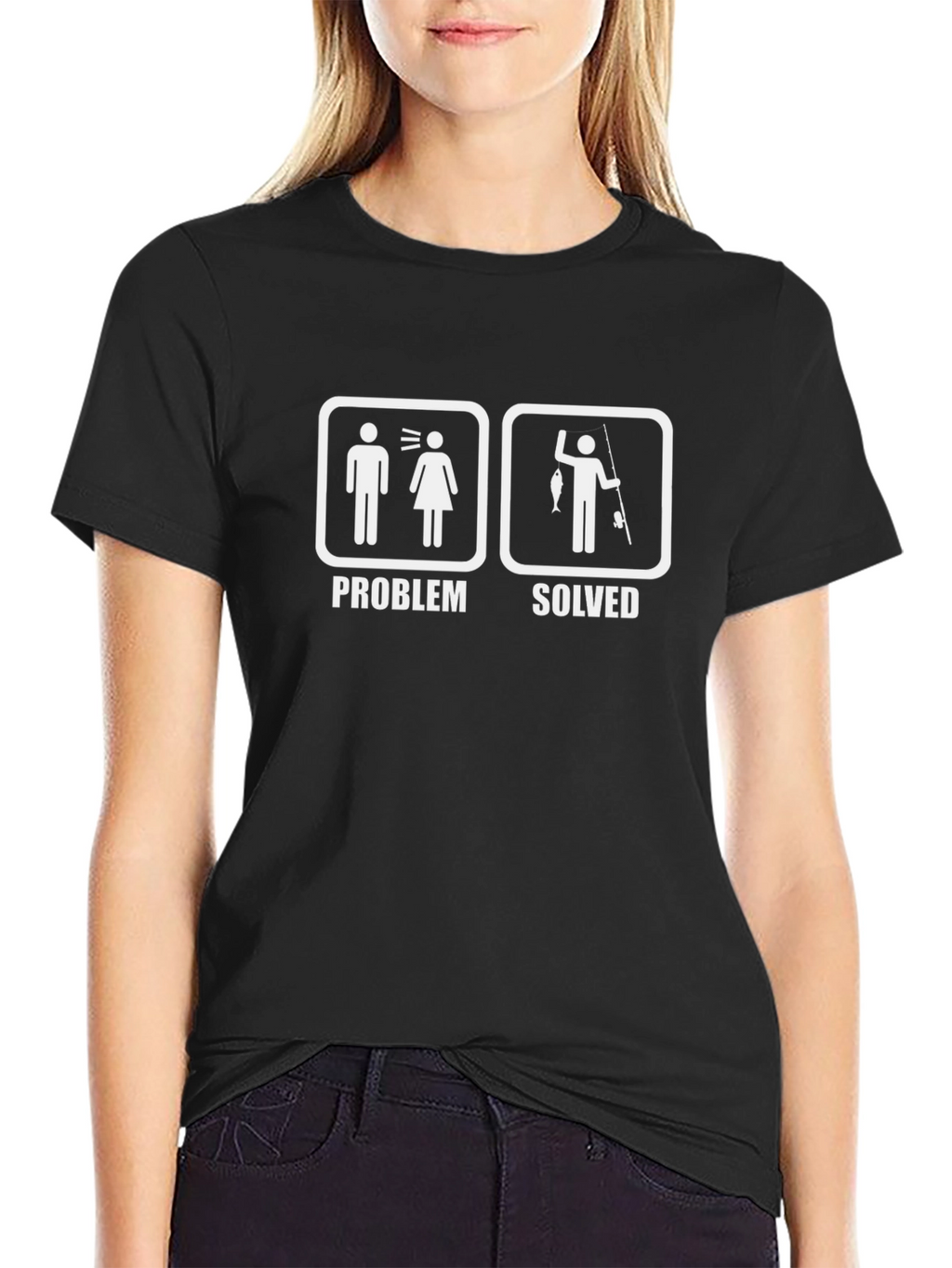Problem Solved Fishing Humor T-Shirt