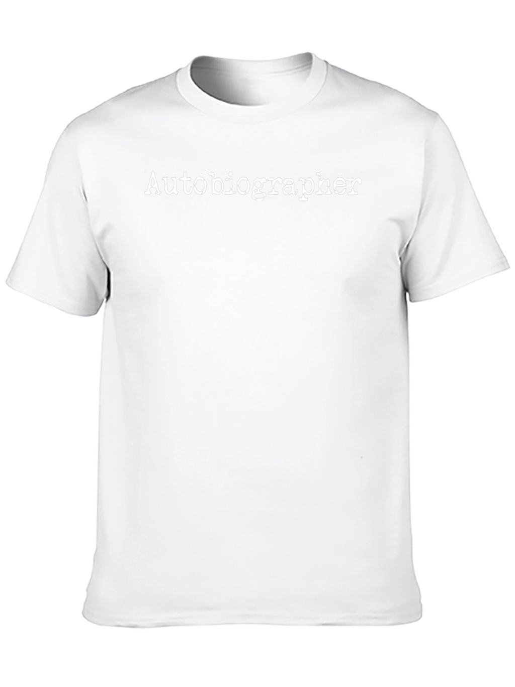 Autobiographer Black T-Shirt - Novelty Writer Apparel