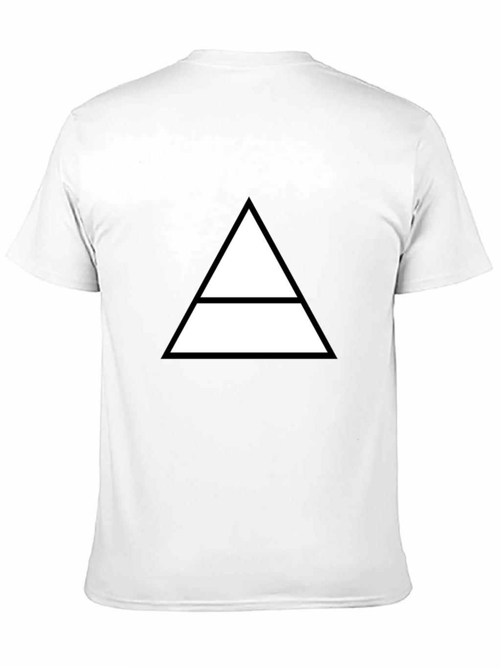 Geometric Graphic Tee - Minimalist Triangle Design