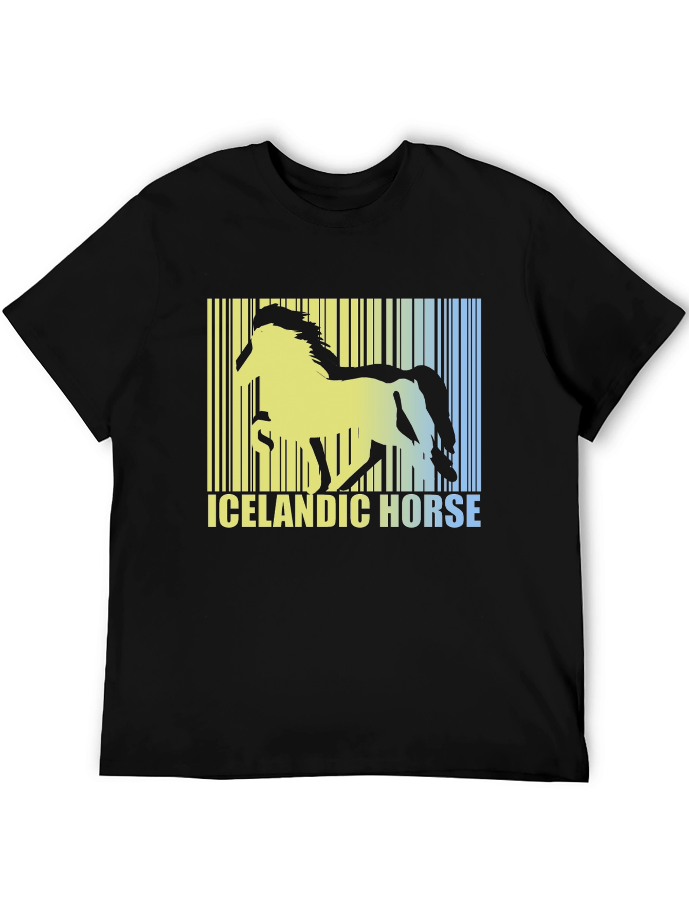 Icelandic Horse Barcode T-Shirt