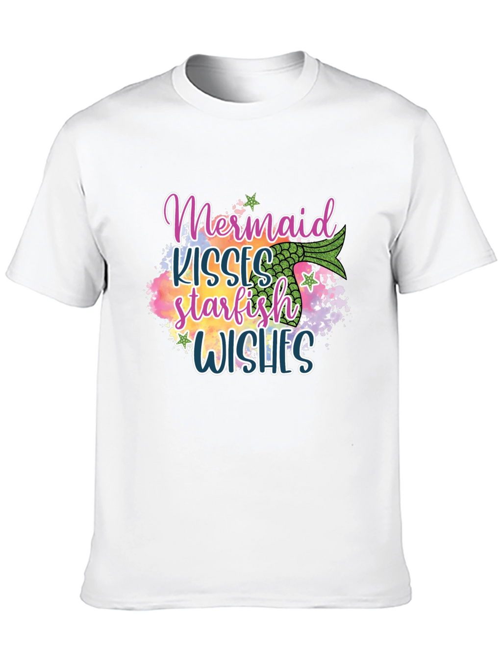 Mermaid Kisses Starfish Wishes Graphic Tee