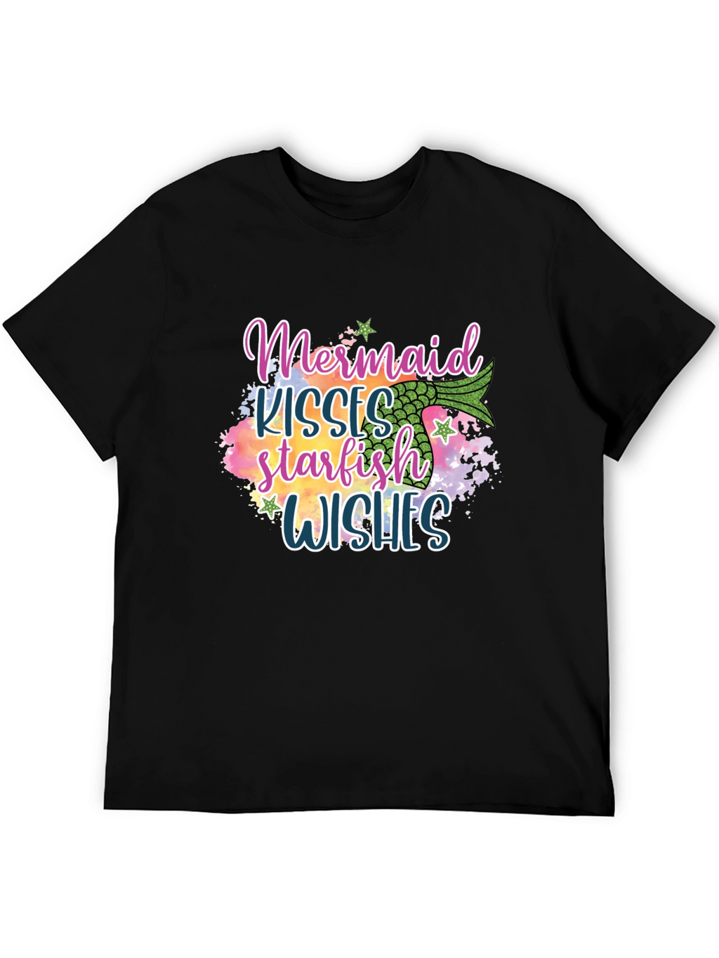 Mermaid Kisses Starfish Wishes Graphic Tee