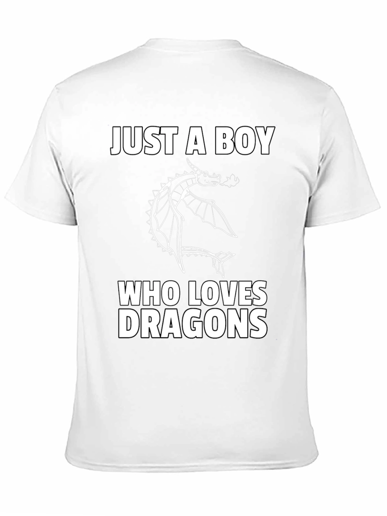 Boy Dragon Lover Graphic T-Shirt