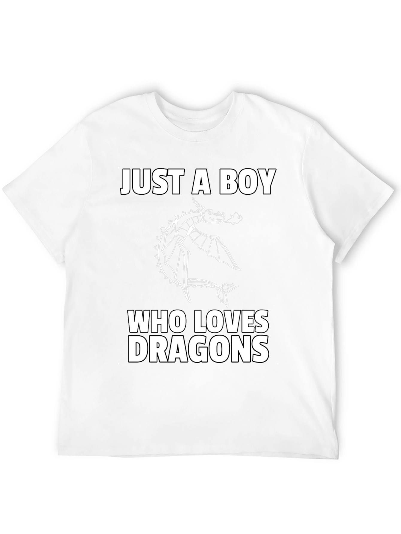 Boy Dragon Lover Graphic T-Shirt