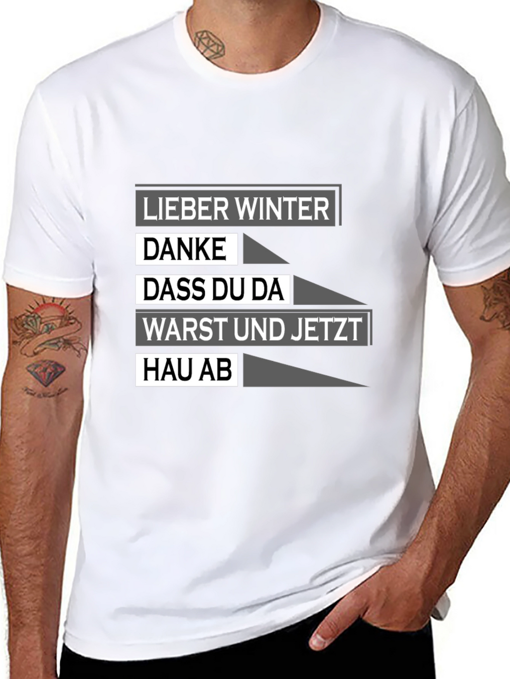 Lieber Winter T-Shirt - Funny German Saying Tee