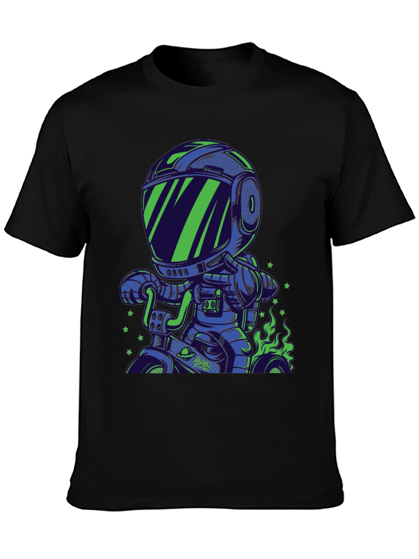 Astronaut Motorbike Graphic T-Shirt