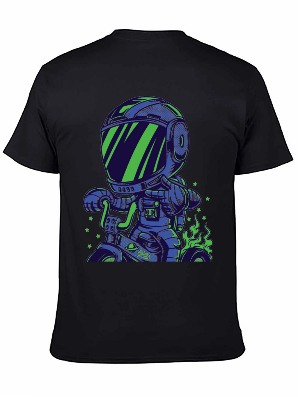 Astronaut Motorbike Graphic T-Shirt
