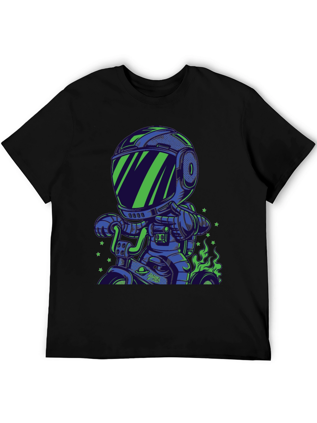 Astronaut Motorbike Graphic T-Shirt