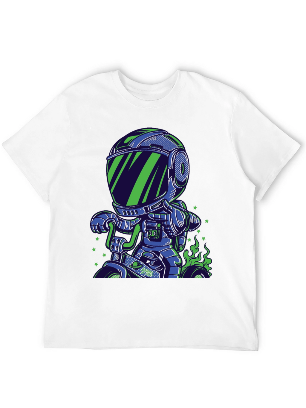 Astronaut Motorbike Graphic T-Shirt