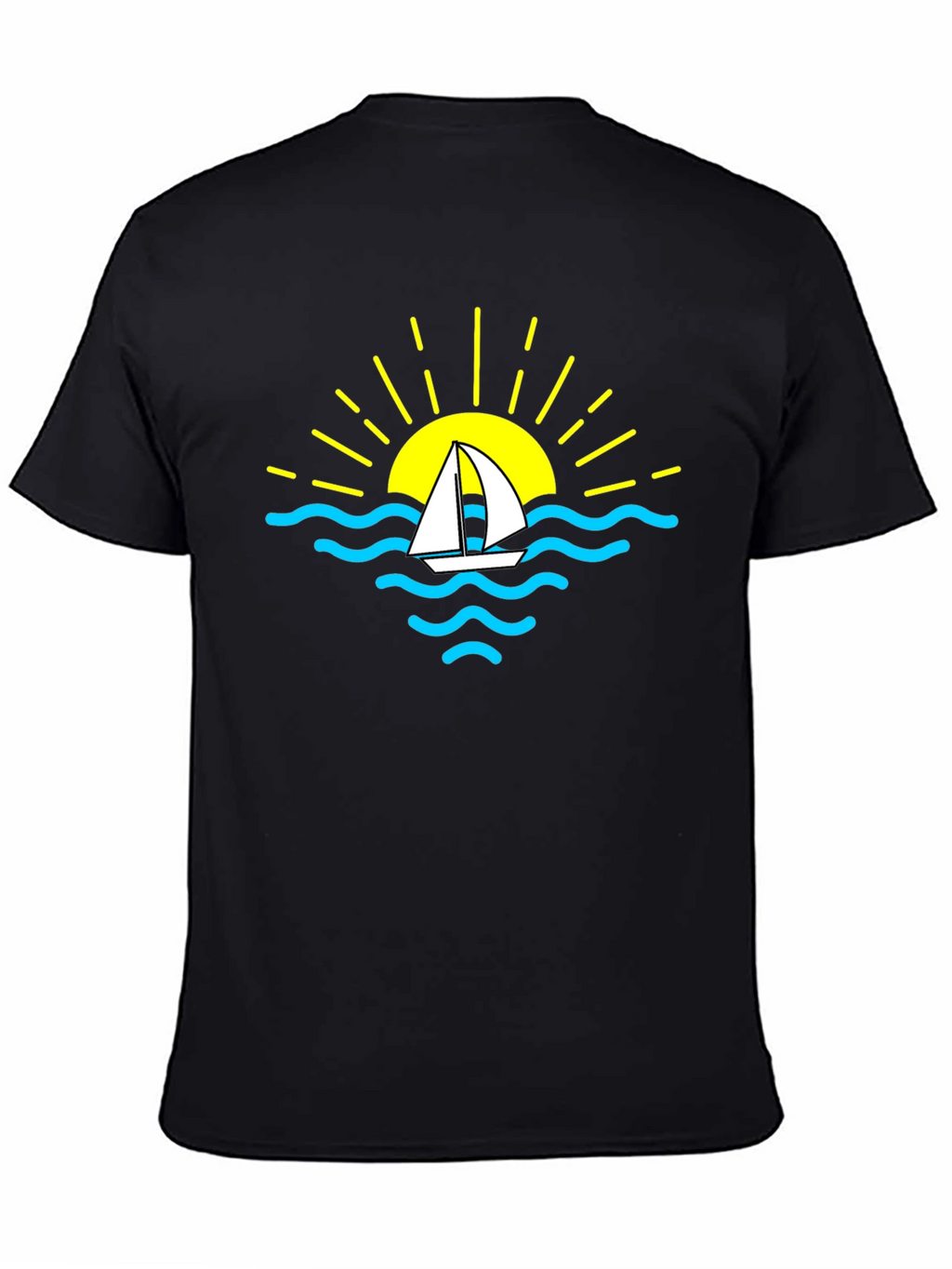 Sailboat Sunset Graphic T-Shirt
