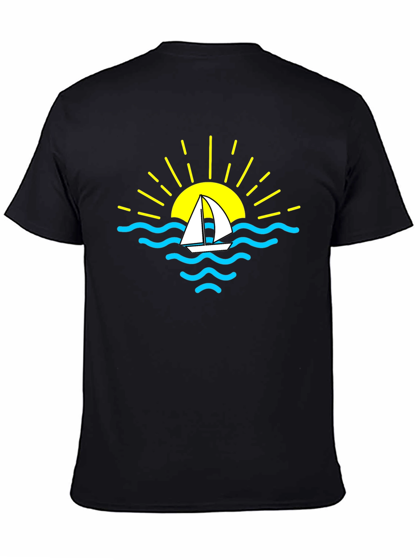 Sailboat Sunset Graphic T-Shirt