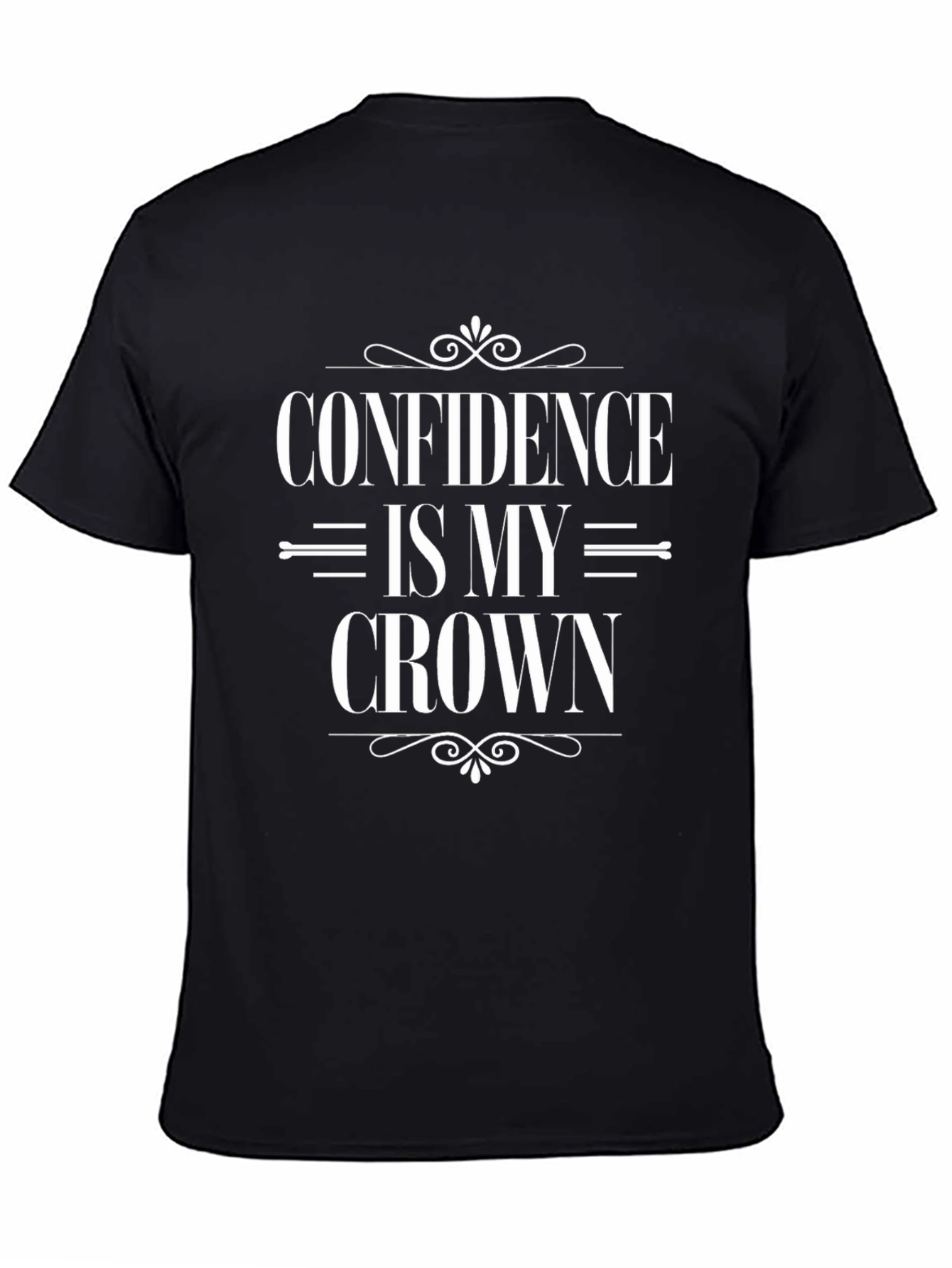 Confidence Is My Crown Black Graphic Tee