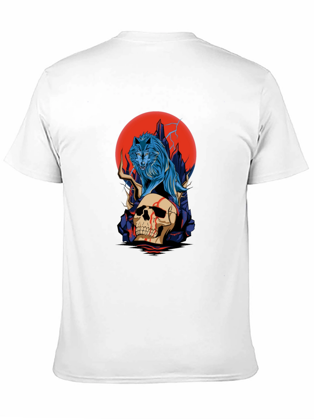 Wolf and Skull Graphic Tee