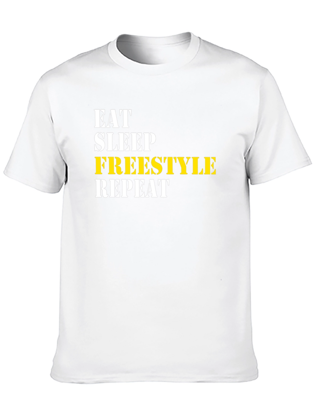Eat Sleep Freestyle Repeat Black T-Shirt