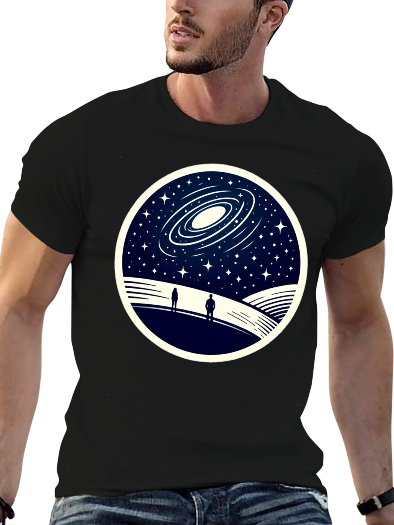Galaxy Stargazer T-Shirt - Unique Space Design