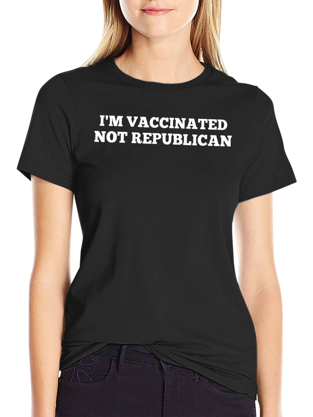 Vaccinated Not Republican Slogan T-Shirt
