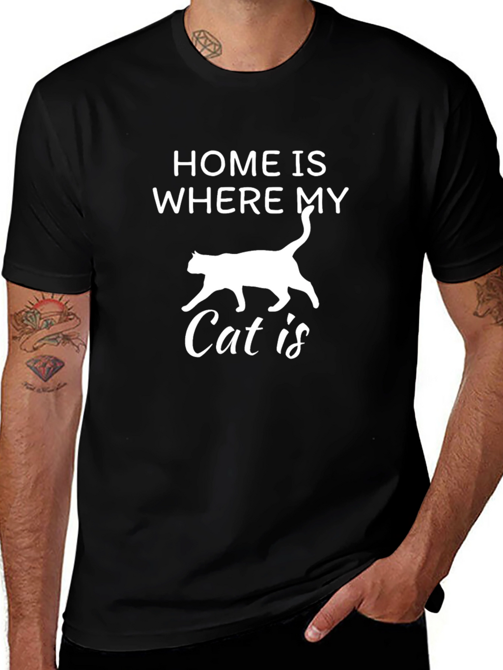 Home Is Where My Cat Is - Graphic Tee