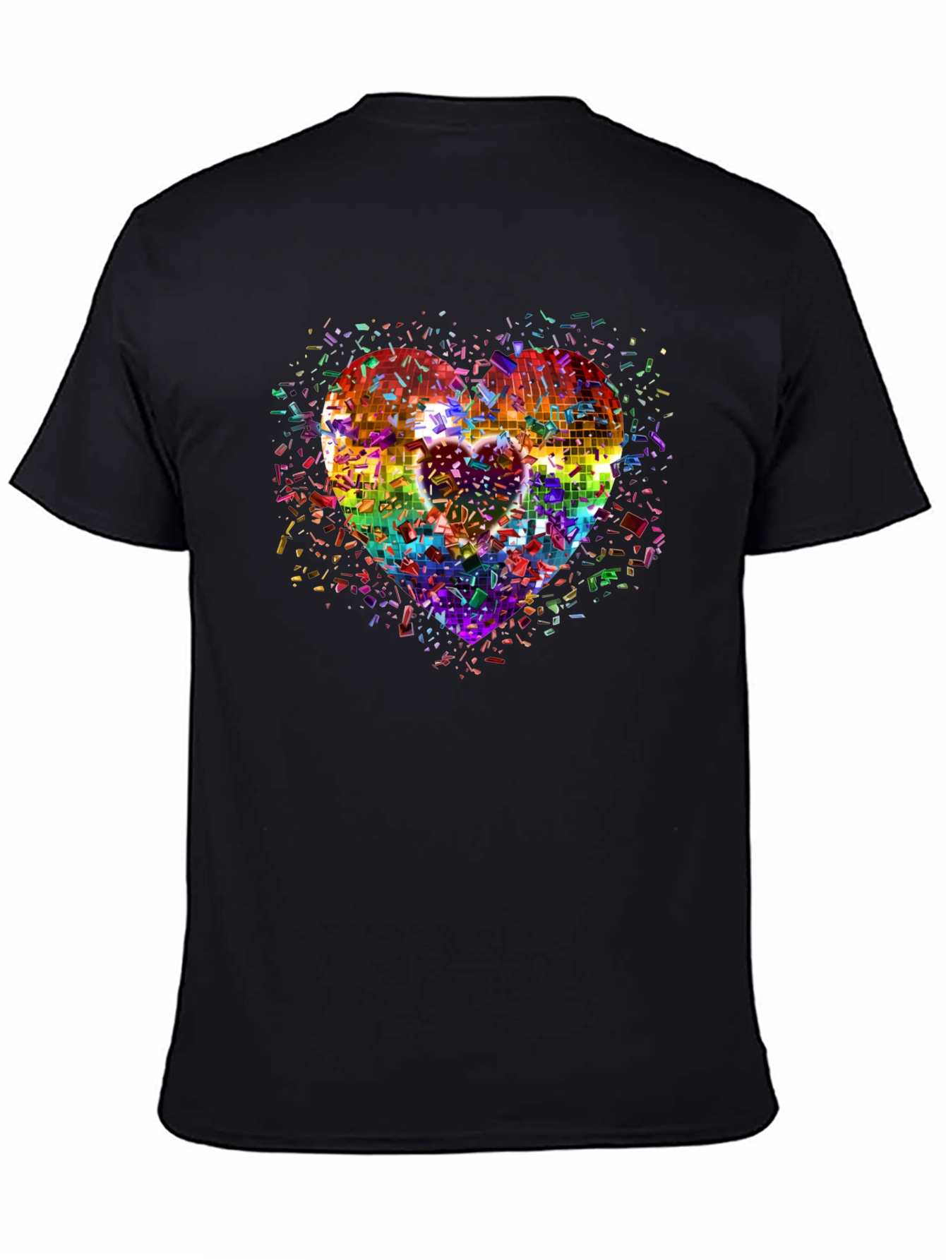 Rainbow Heart Disco T-Shirt
