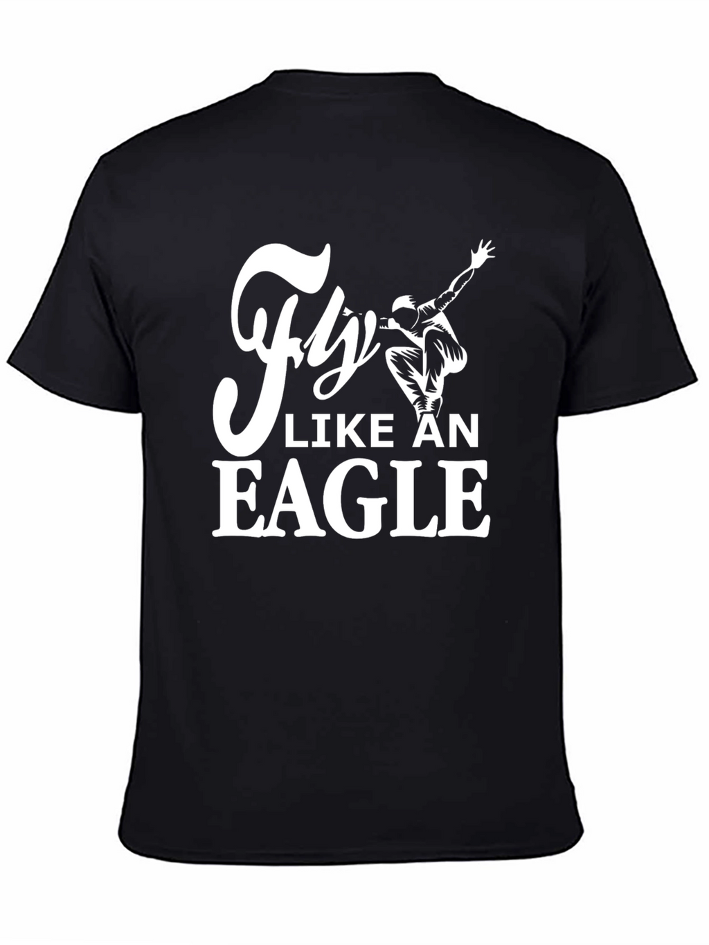 Fly Like An Eagle Black Graphic Tee