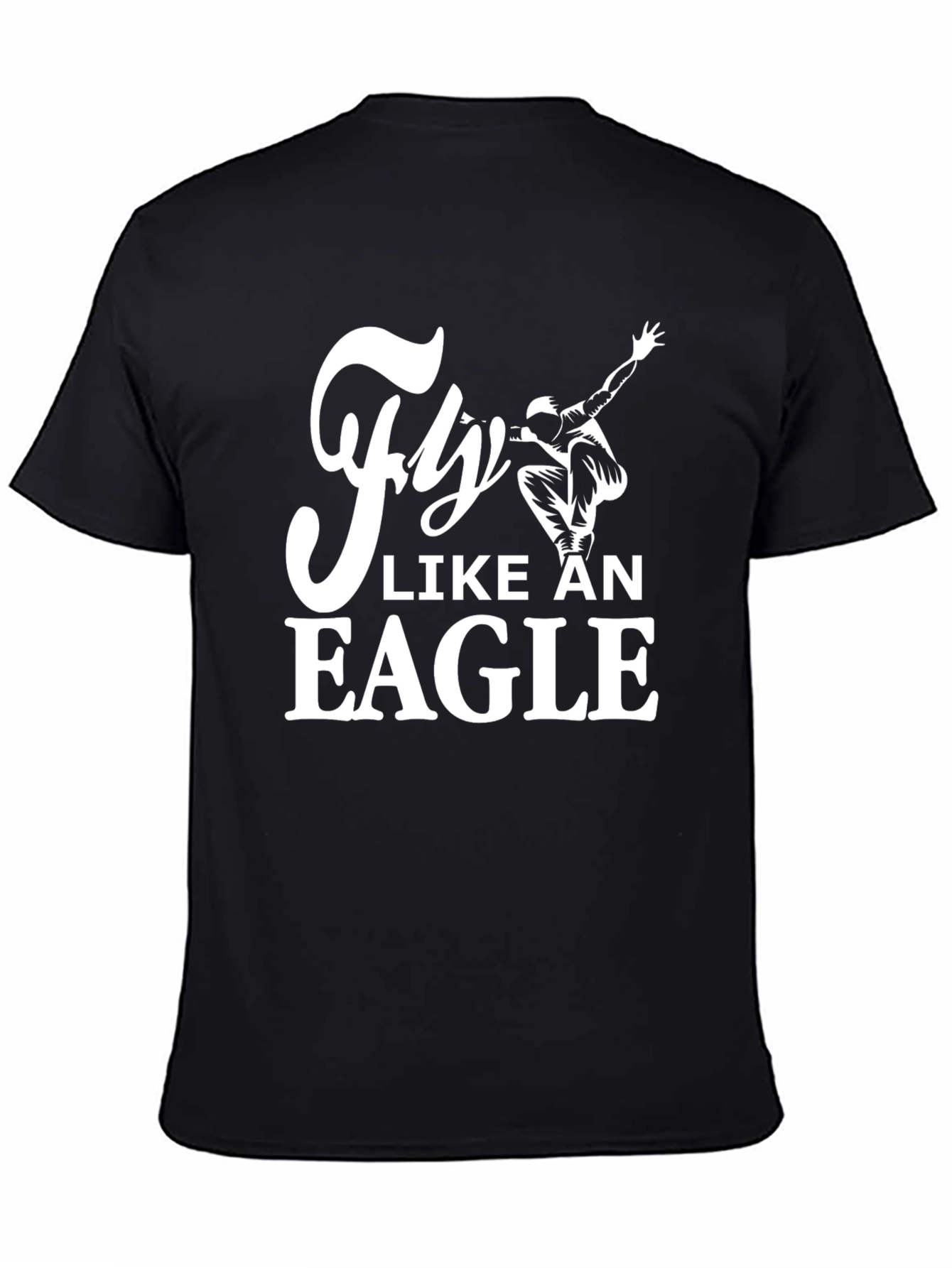 Fly Like An Eagle Black Graphic Tee