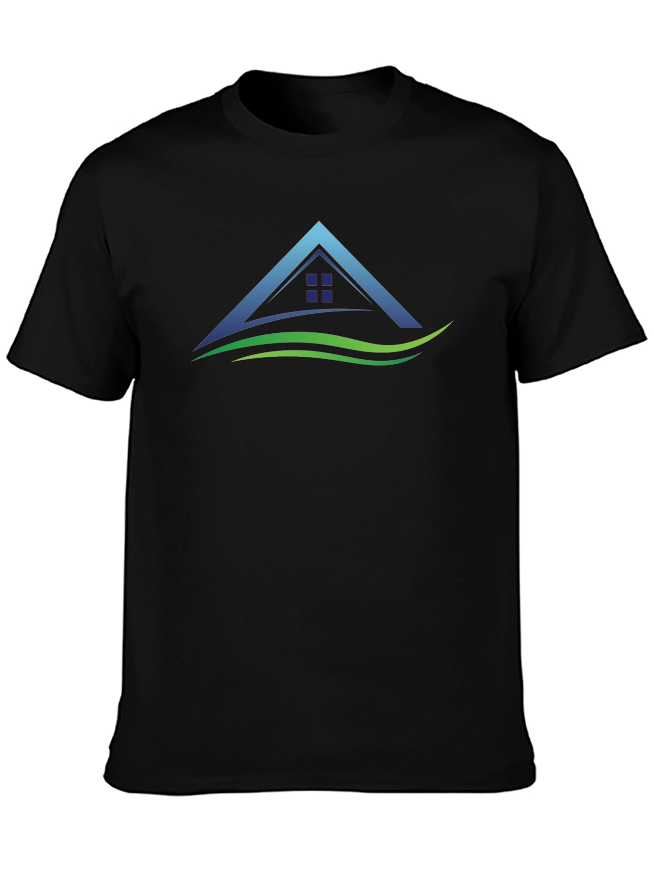 Modern House Graphic Tee - Black