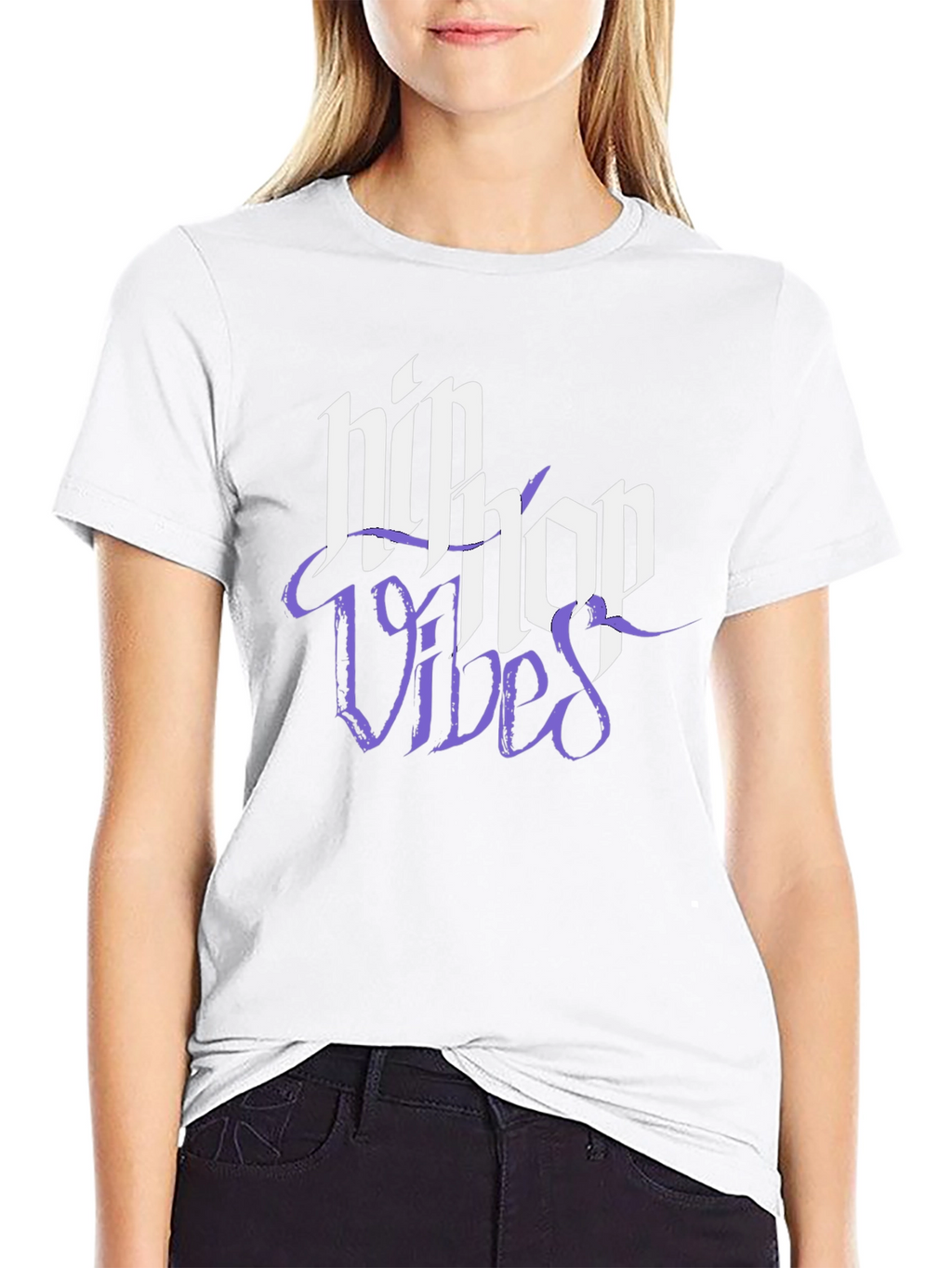 Hip Hop Vibes Black Graphic Tee