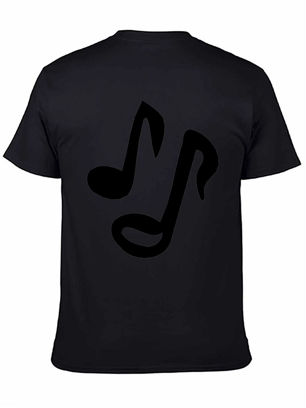 Musical Note Black T-Shirt