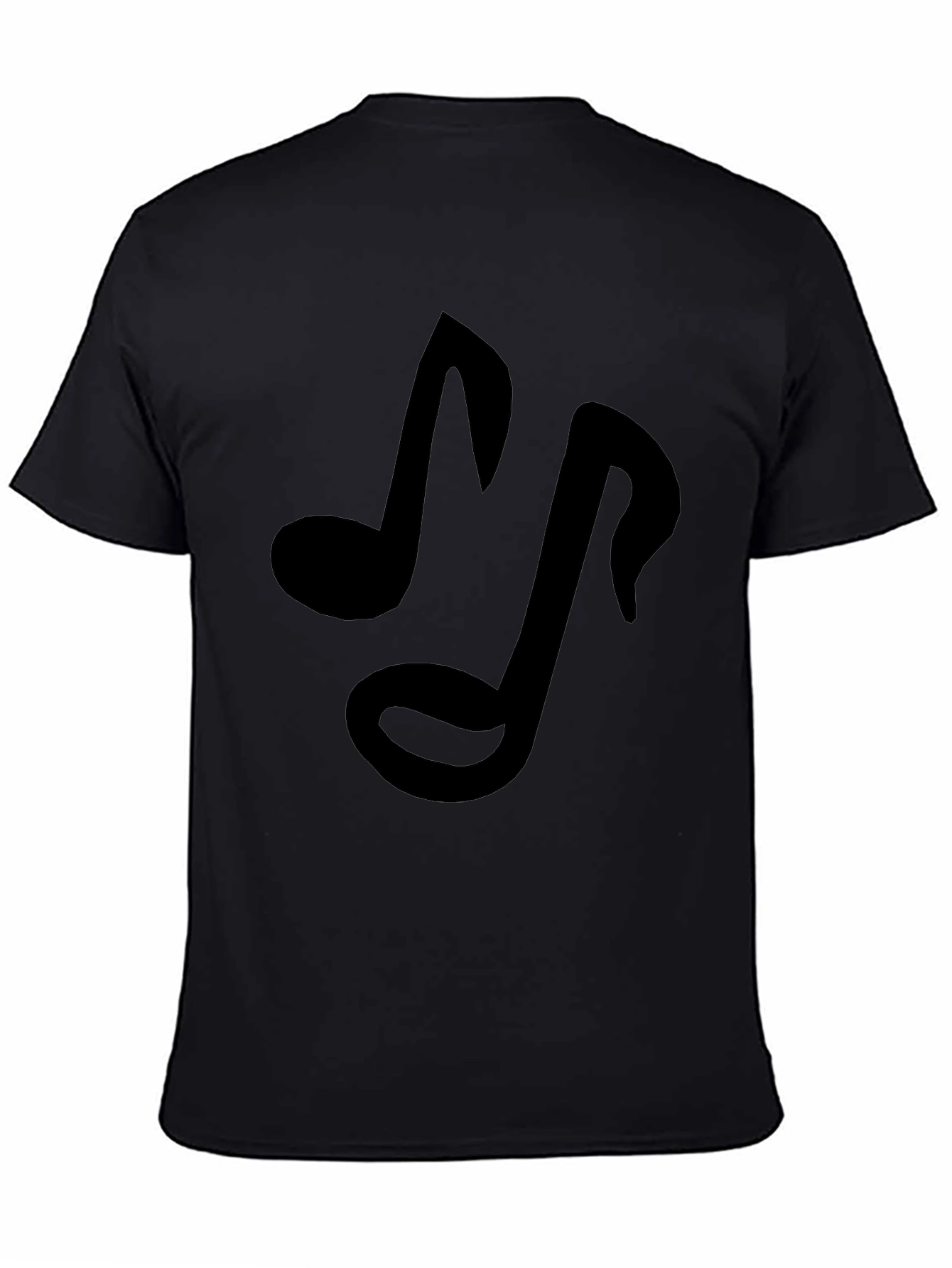 Musical Note Black T-Shirt
