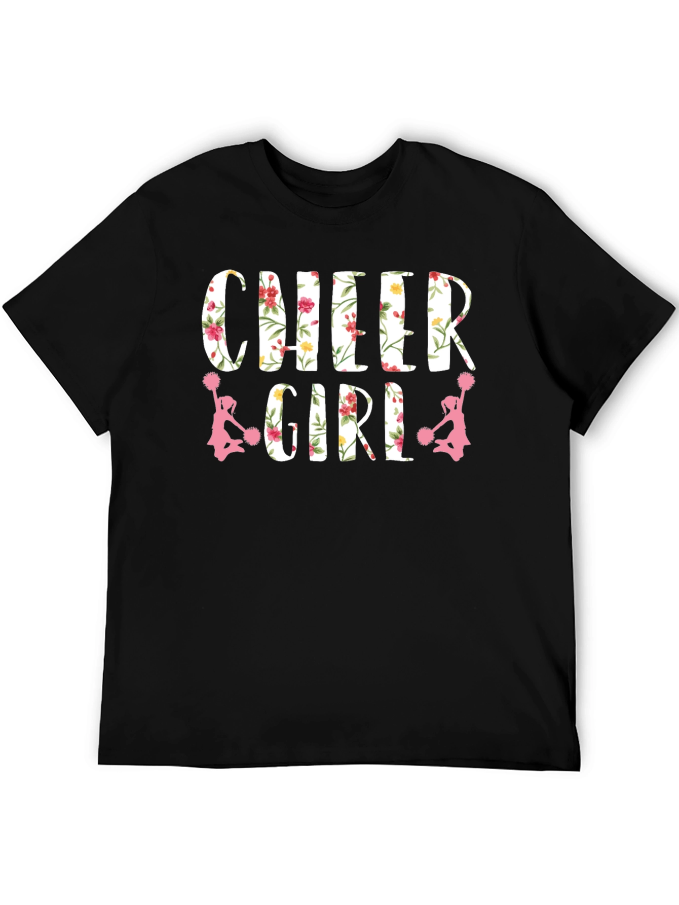 Cheer Girl Floral Print T-Shirt
