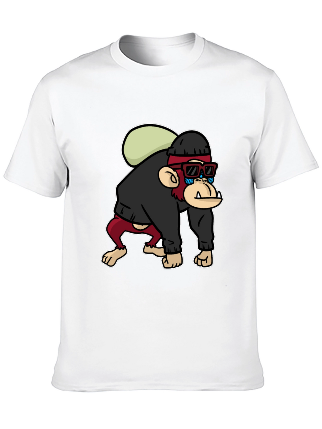 Cool Monkey Graphic T-Shirt - Black