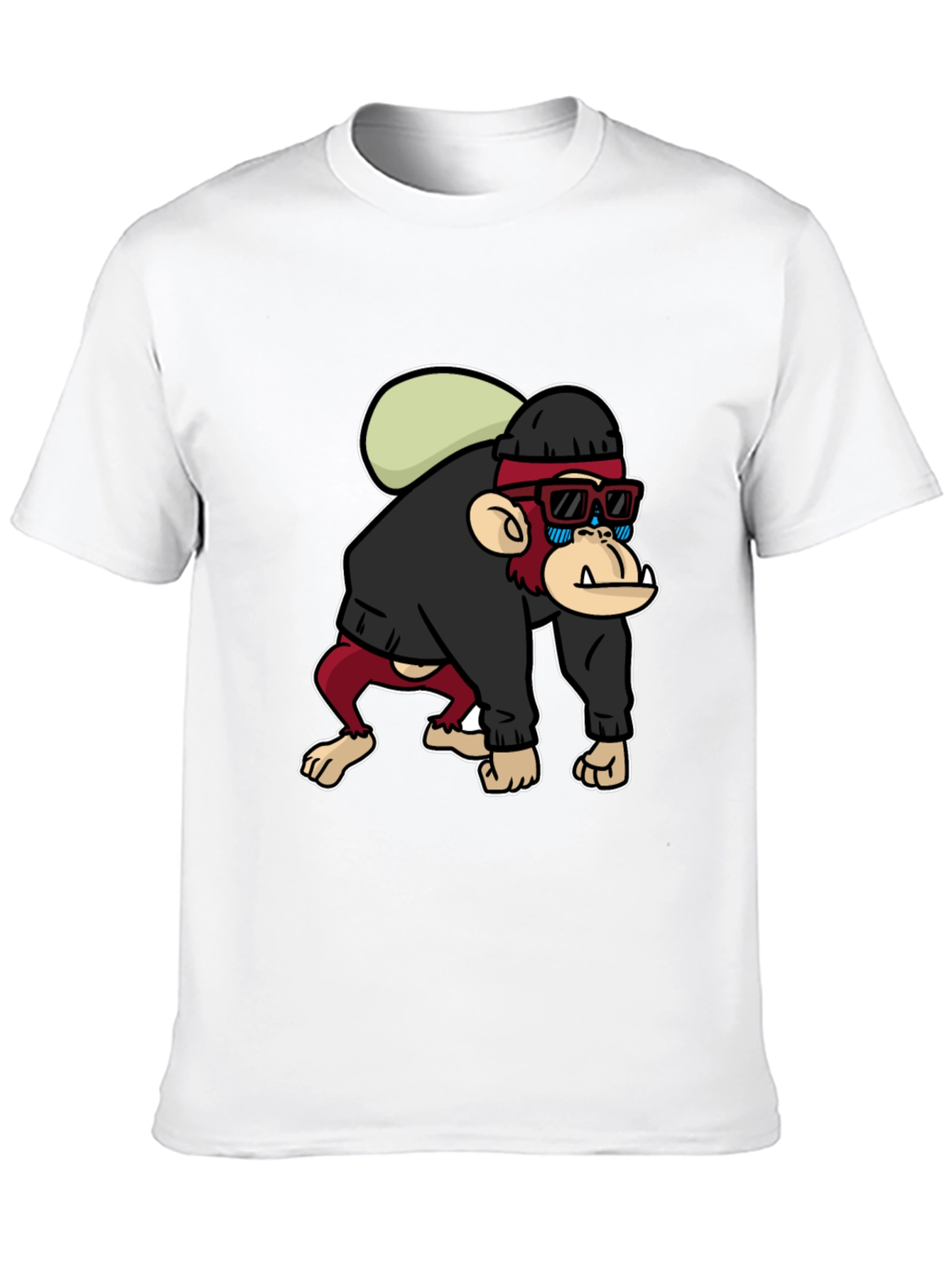 Cool Monkey Graphic T-Shirt - Black