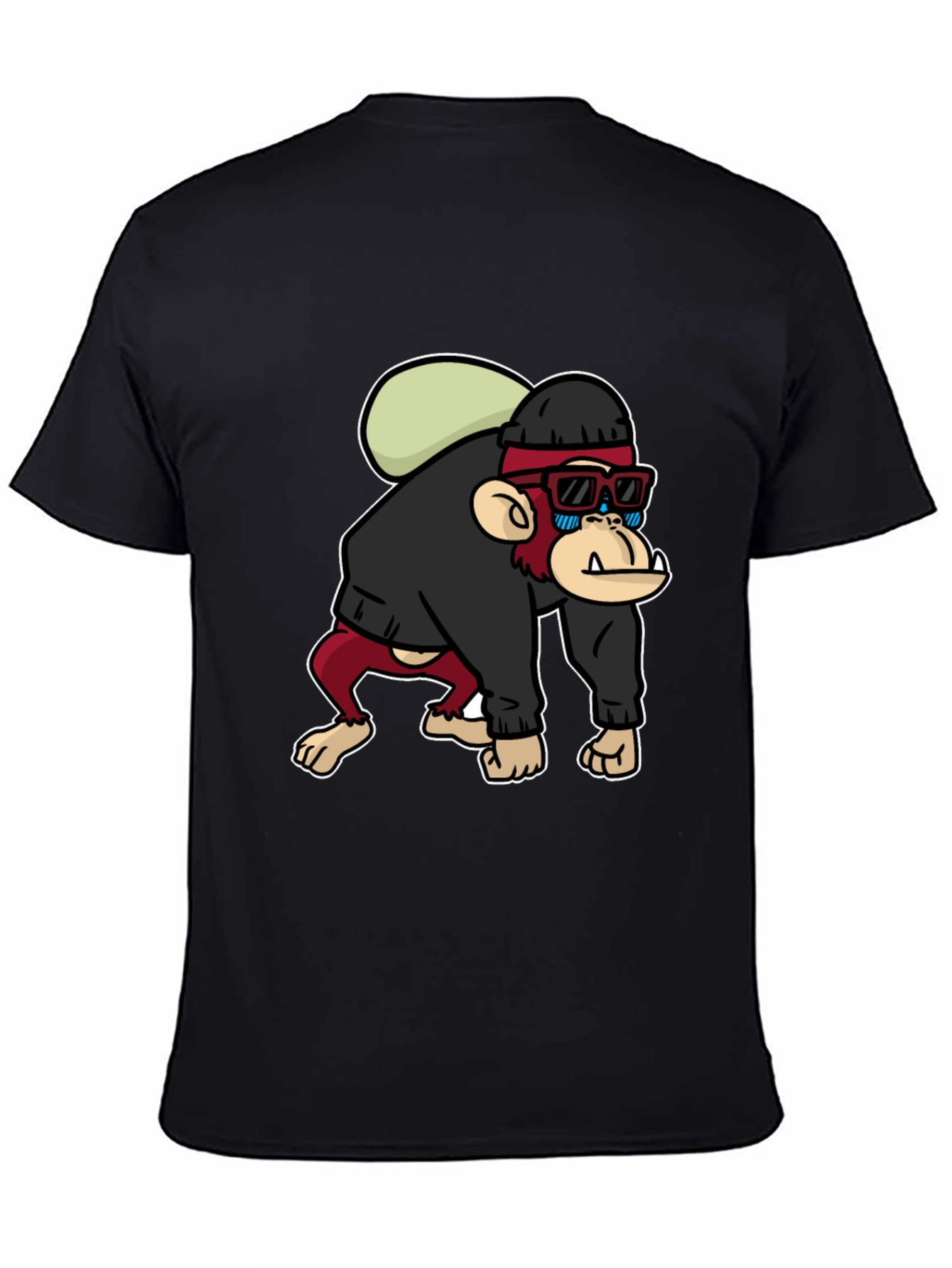 Cool Monkey Graphic T-Shirt - Black