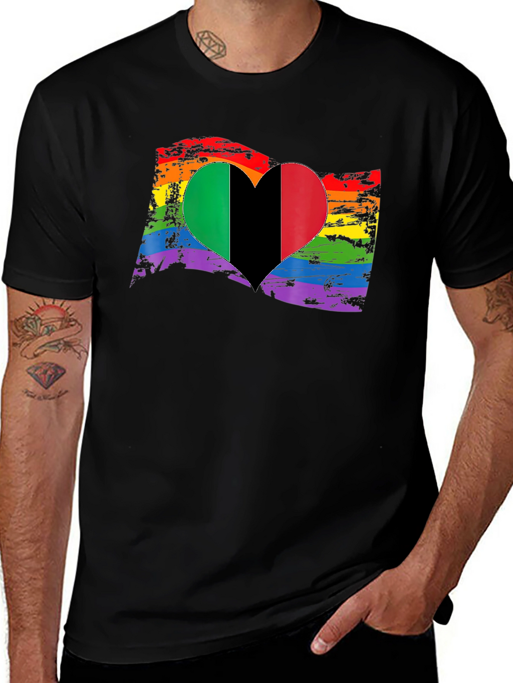Pride Italy Heart T-Shirt