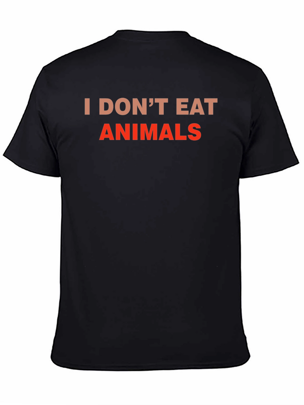 Vegan Tee: I Dont Eat Animals - Black