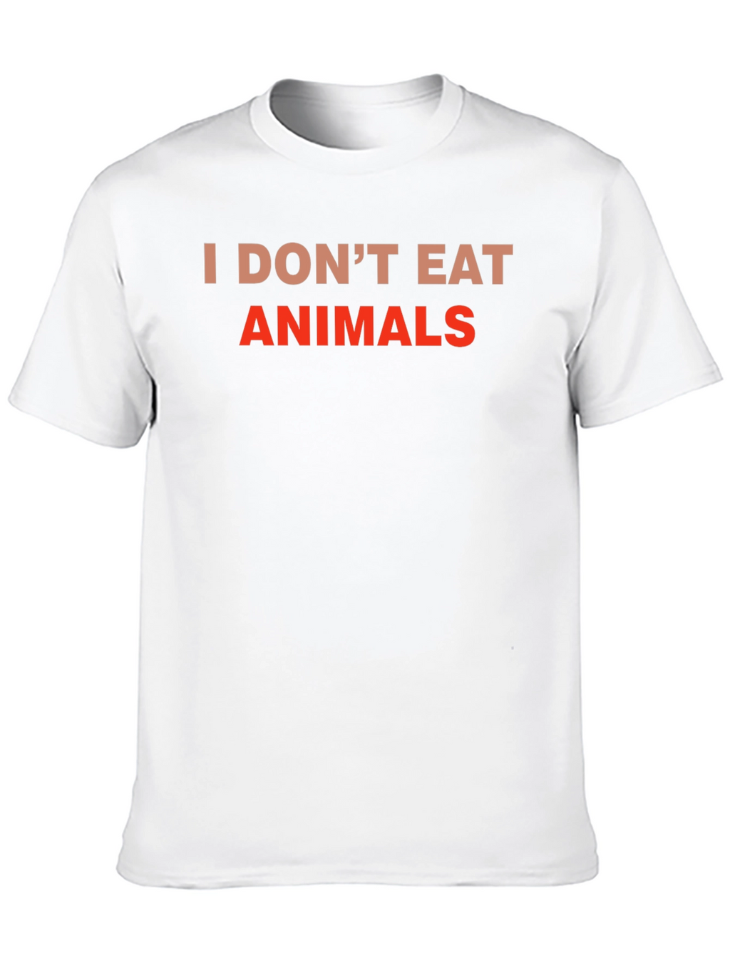 Vegan Tee: I Dont Eat Animals - Black