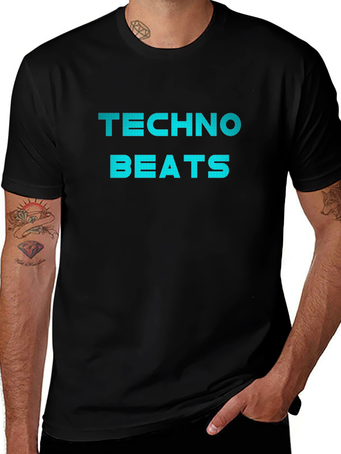 Techno Beats Graphic T-Shirt - Stylish Music Tee