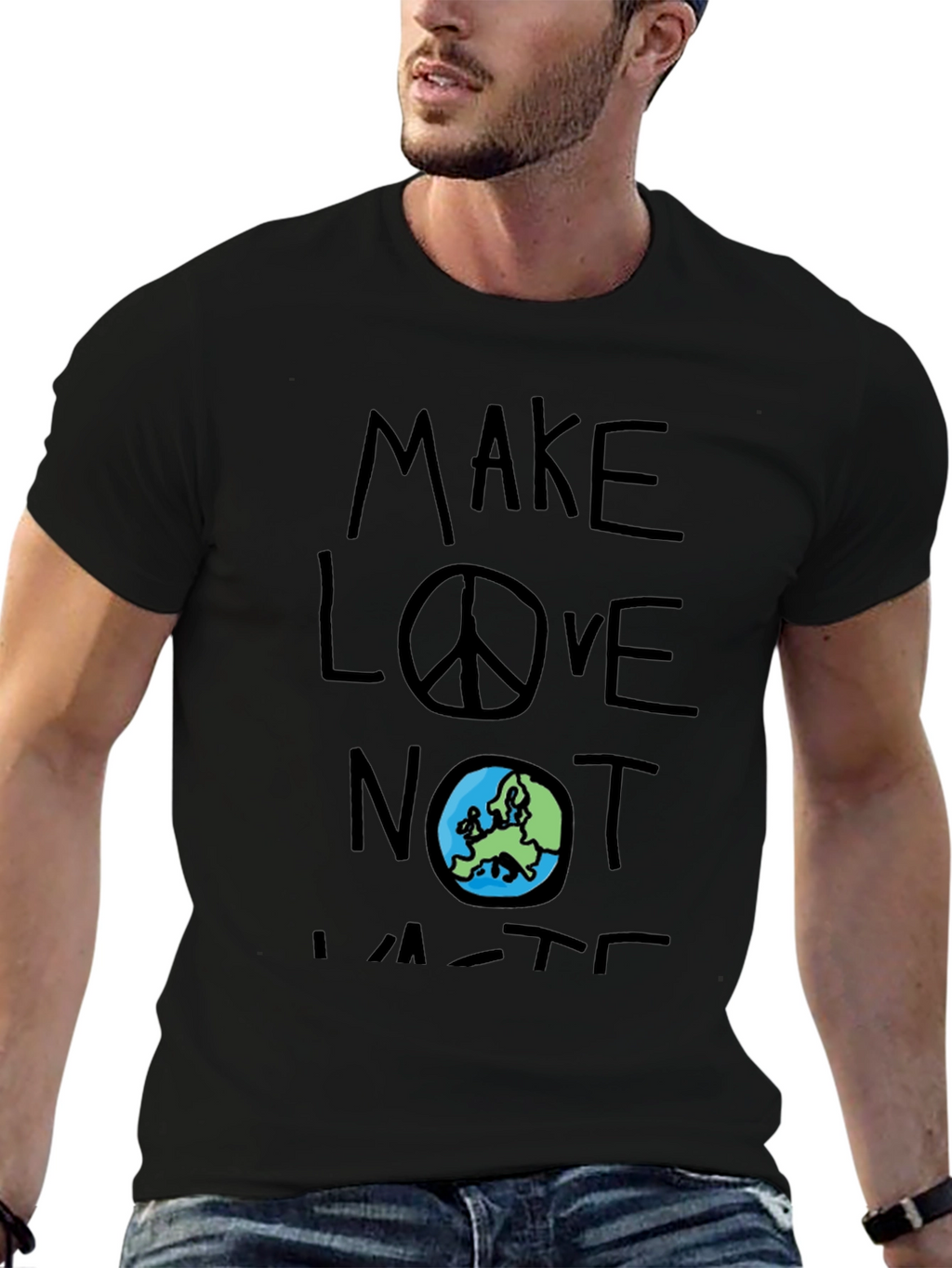 Make Love Not Waste Graphic T-Shirt